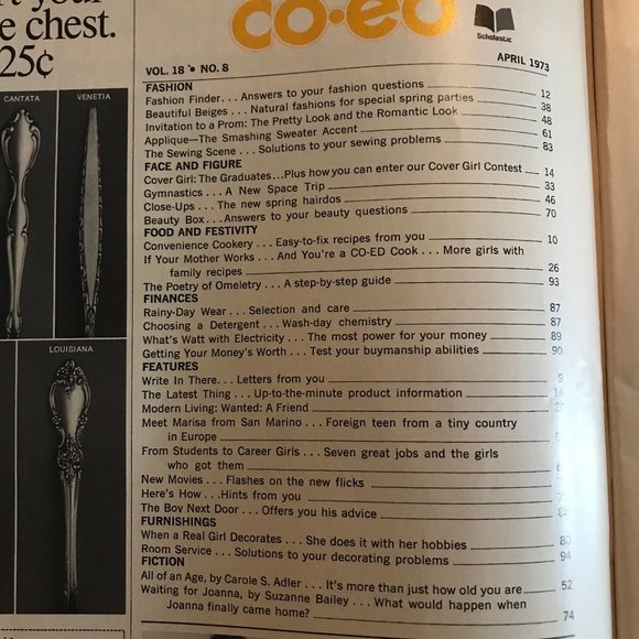 Set of 5 Vintage "Co-Ed" Magazines From 1973 - Picture 9 of 11